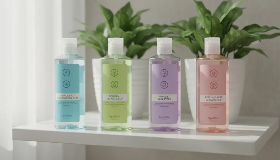 Diverse tipologie di acqua micellare per differenti tipi di pelle