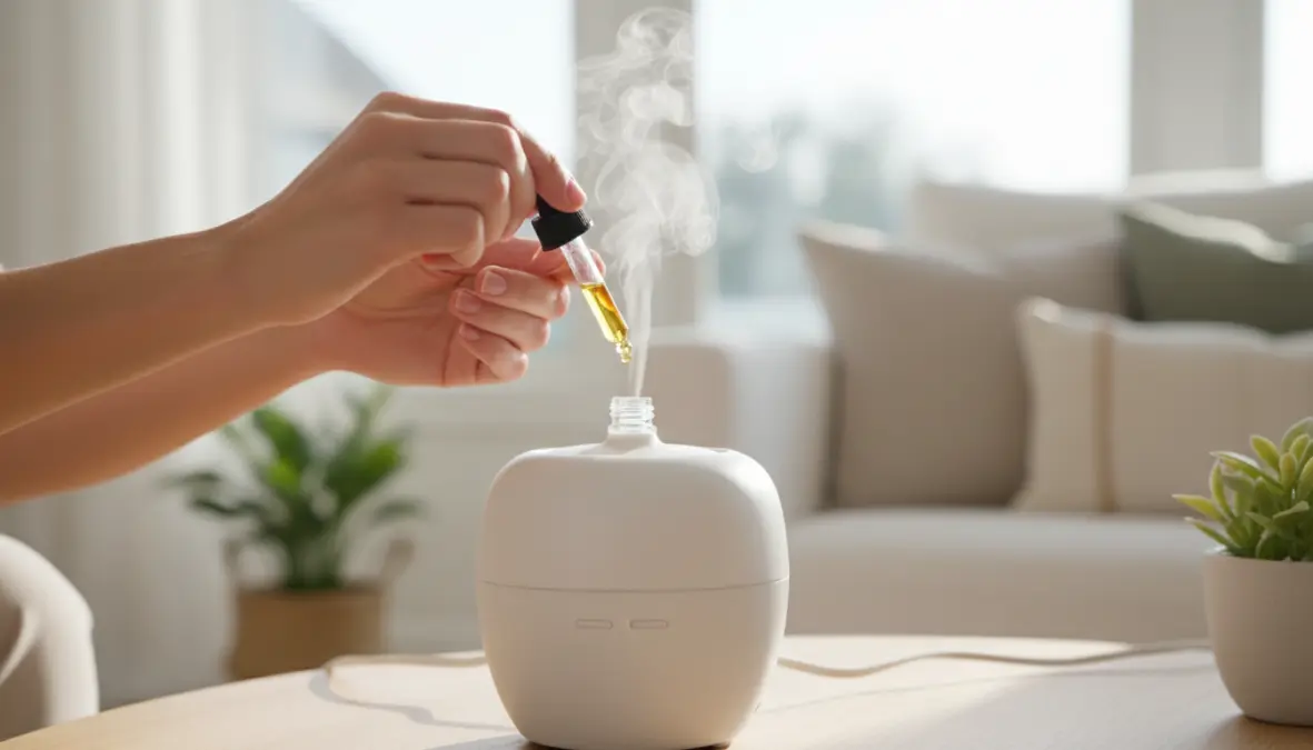 Come usare diffusore aromaterapia aggiungendo gocce di oli essenziali