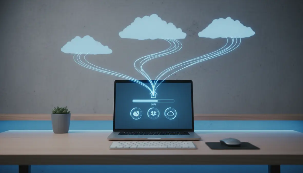 Sincronizzazione cloud backup automatico su servizi di storage online