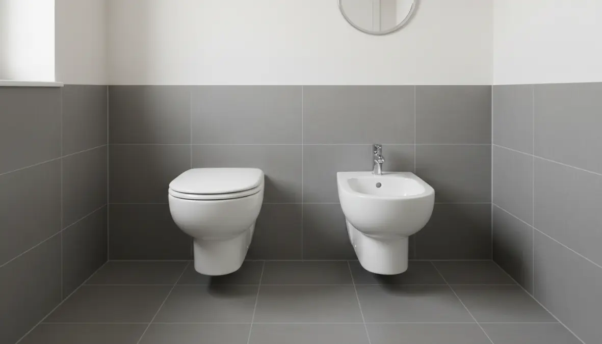 Sanitari sospesi salvaspazio per bagno piccolo moderno