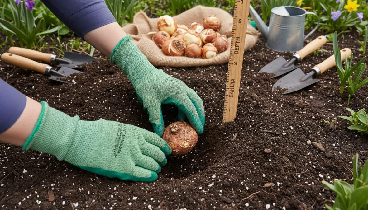 Come piantare correttamente i bulbi a marzo alla giusta profondità nel terreno