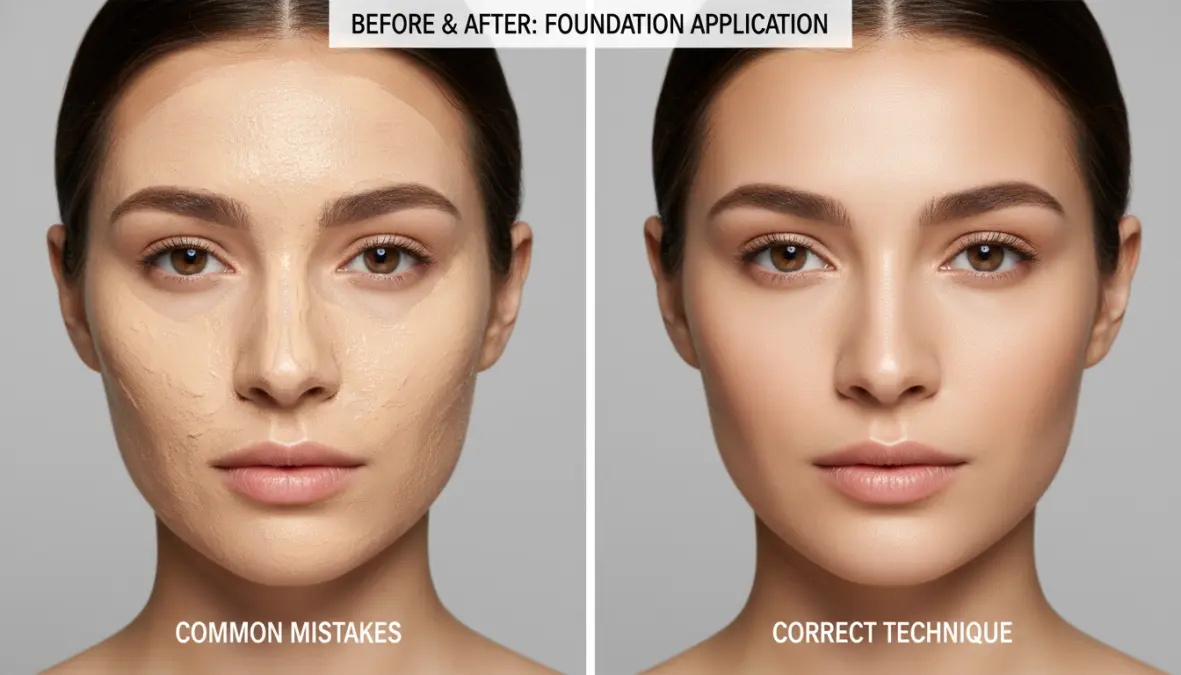 Errori comuni nell'applicare fondotinta e tecniche professionali per fondotinta perfetto