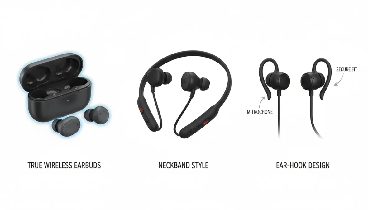 Confronto tra diverse tipologie di cuffie wireless per fitness e sport