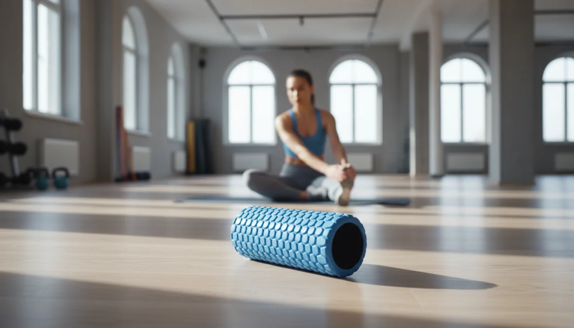 Foam roller per esercizi di recupero muscolare e automassaggio