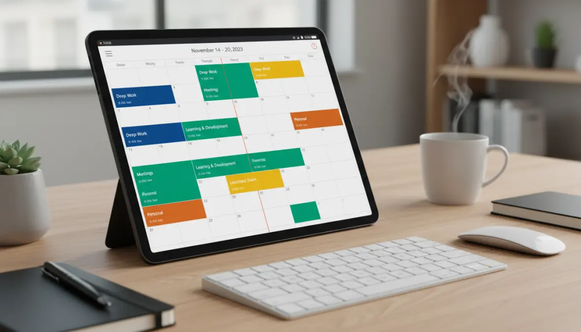 Tecnica del time blocking per la gestione del tempo nel lavoro agile e telelavoro