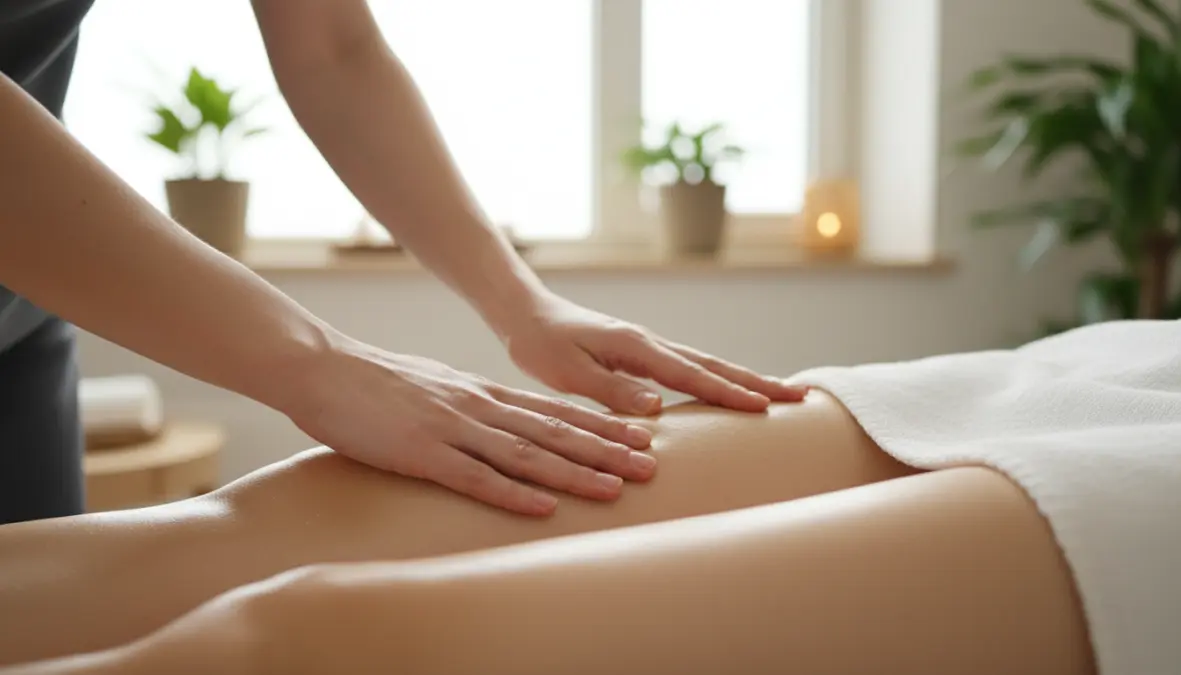 Tecnica Vodder di massaggio linfodrenante manuale con movimenti circolari delicati