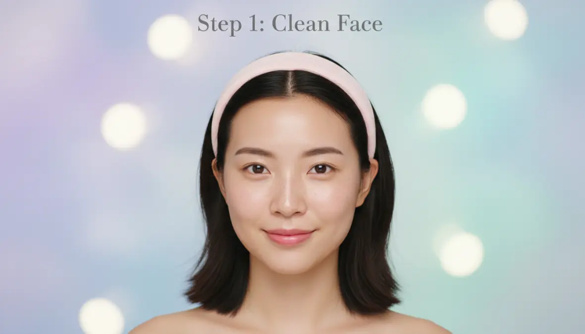 Guida visiva step-by-step su come applicare correttamente il primer sul viso