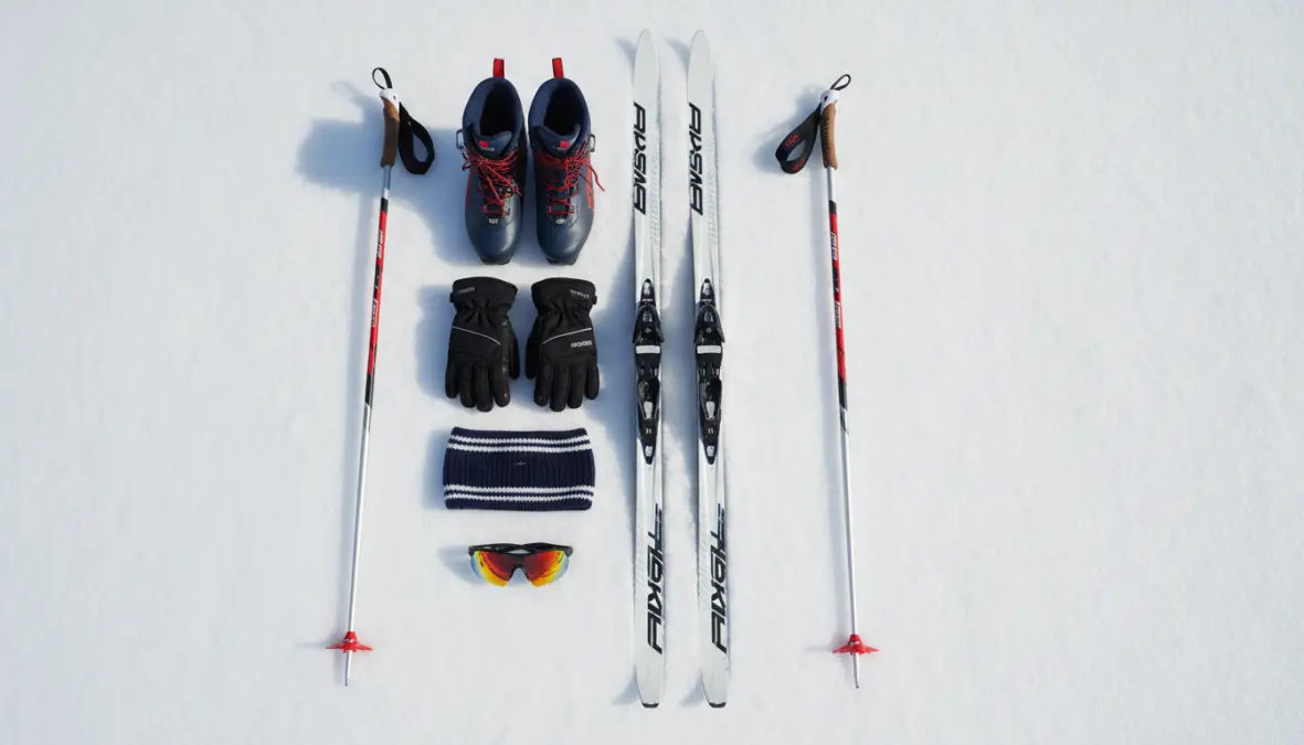 Attrezzatura completa sci di fondo per principianti equipaggiamento base necessario