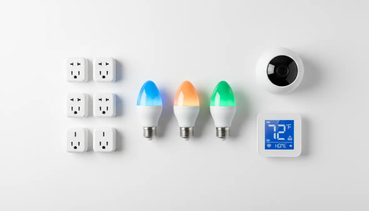 Dispositivi smart home essenziali: lampadine intelligenti, prese wifi, telecamere e termostato