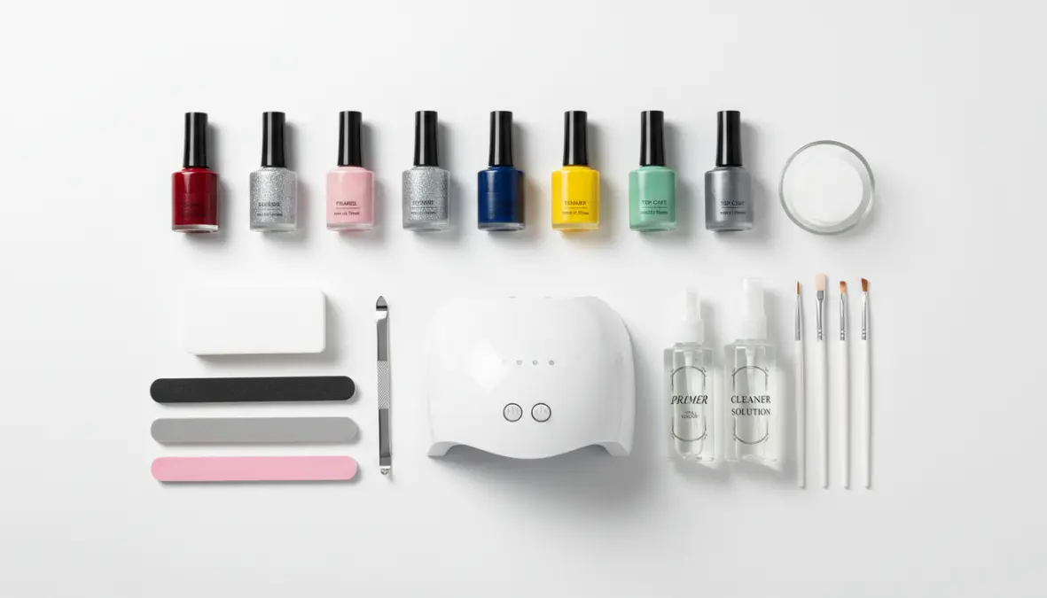 Kit completo unghie gel casa con lampada UV, smalti gel e strumenti professionali