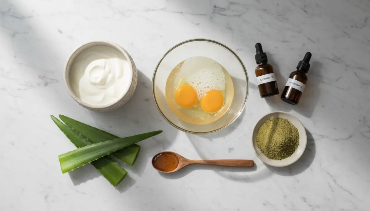 Ingredienti naturali per maschere volumizzanti fai da te per capelli sottili