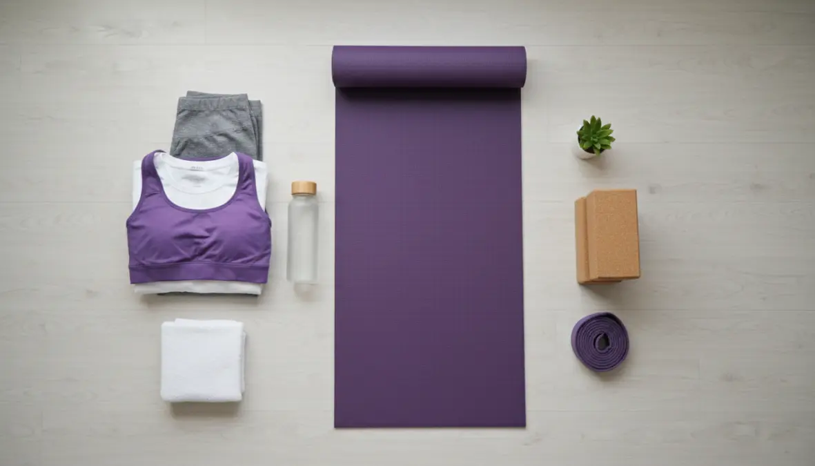 Attrezzatura essenziale per iniziare yoga a casa: tappetino e abbigliamento comodo per principianti