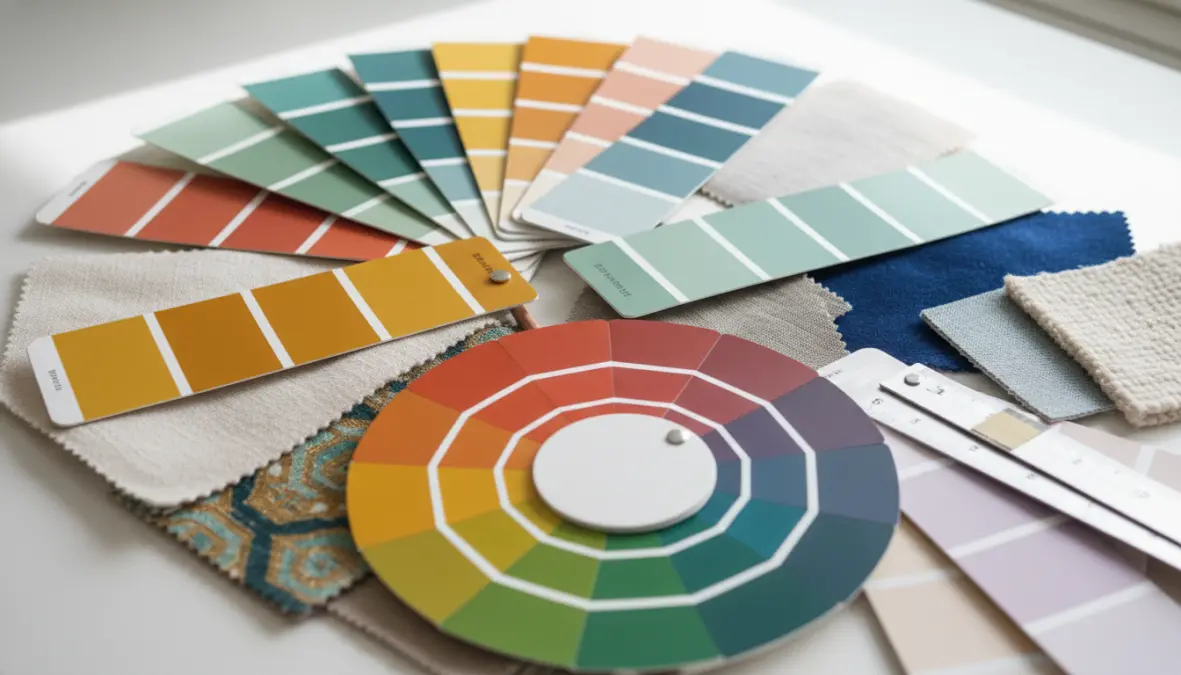 Cartella colori e campioni per scegliere i colori giusti per le pareti interne