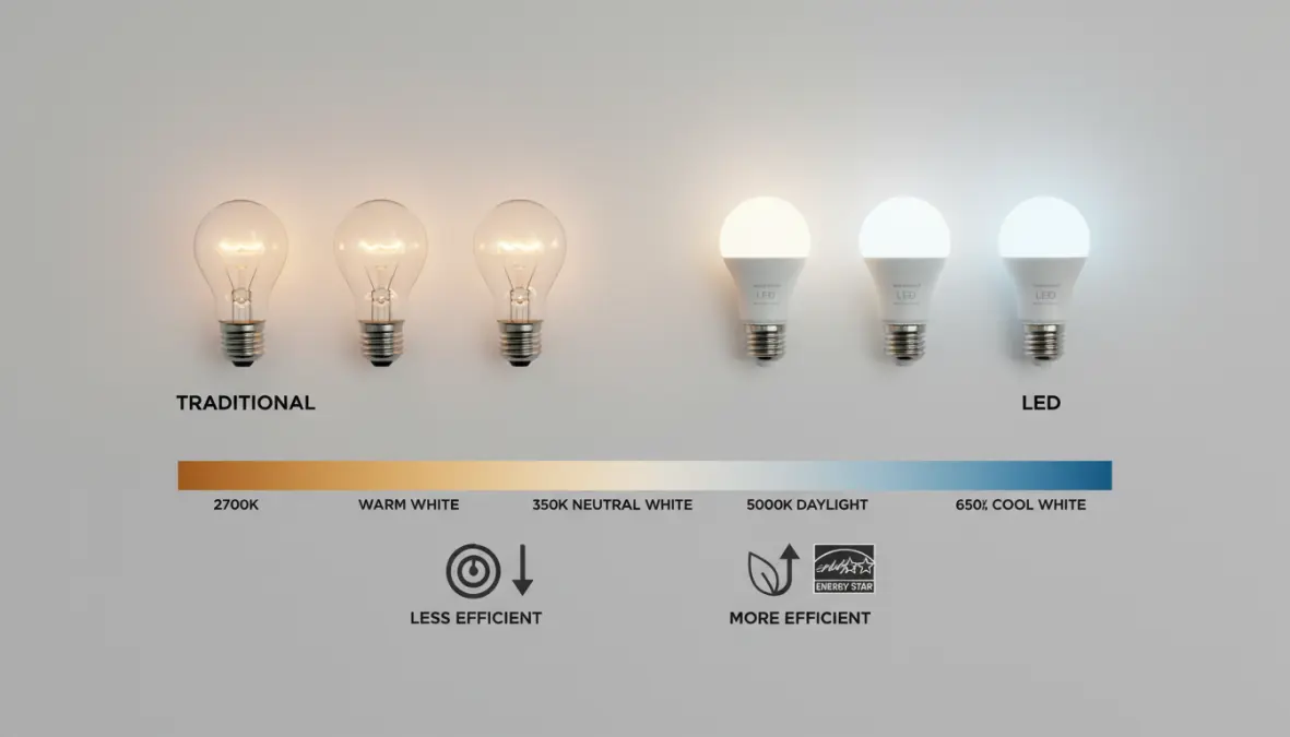 Temperatura colore e tipologie di luci LED per illuminazione casa