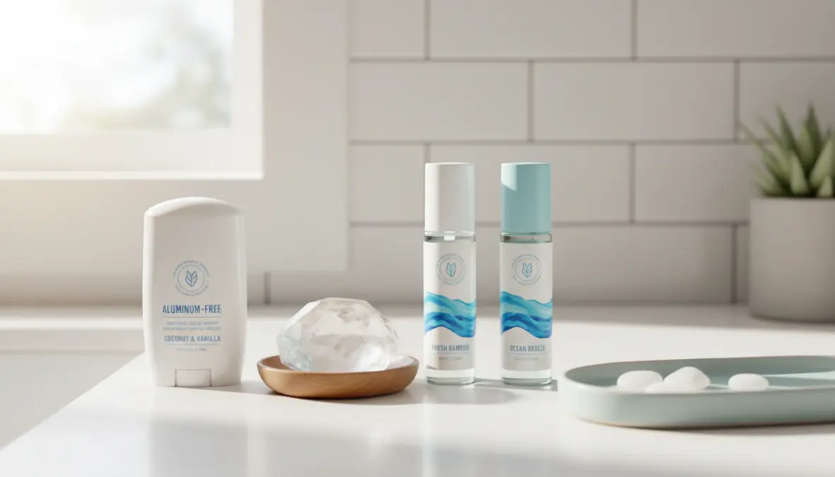 Deodoranti senza alluminio per prevenire macchie di sudore sui vestiti