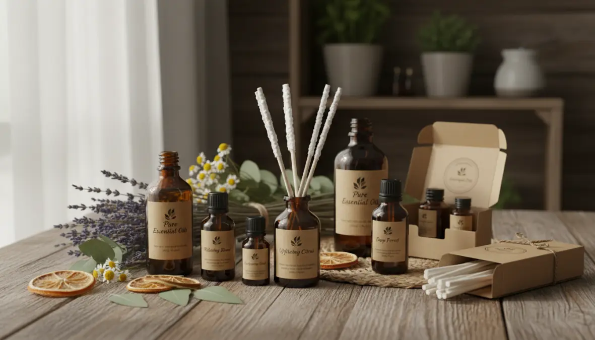 Profumi naturali casa con oli essenziali e ingredienti biologici