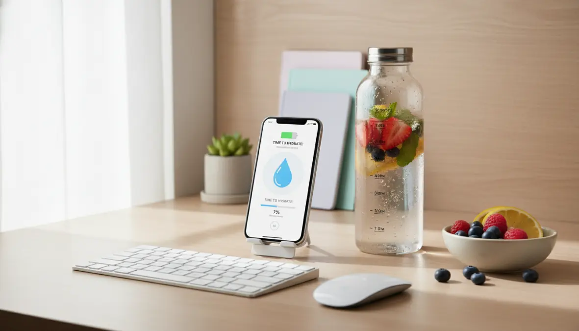 App e strategie pratiche per ricordarsi di bere acqua durante la giornata